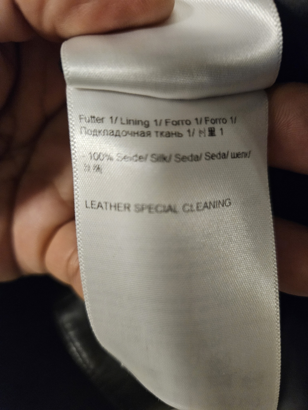 Black and White Windowpane Escada Leather Jacket - Picture 6 of 8